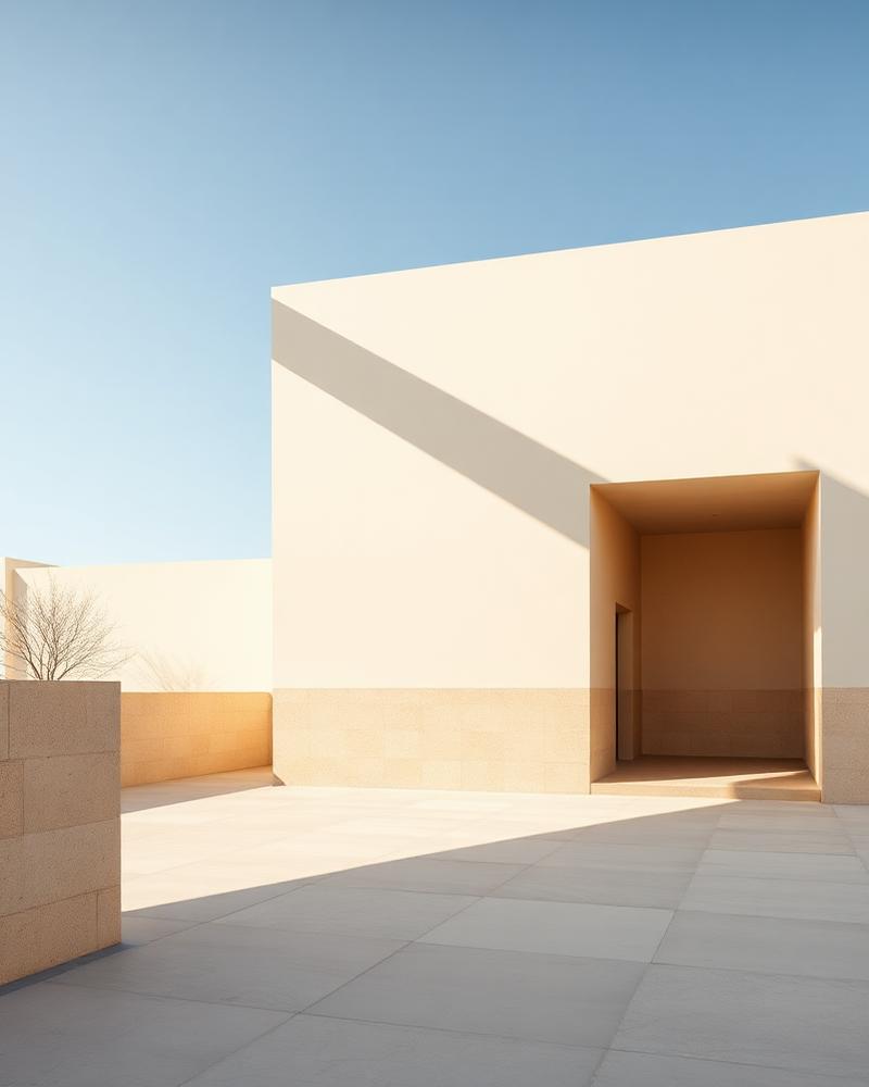 Estructura arquitectónica minimalista que representa la claridad del Método AURA